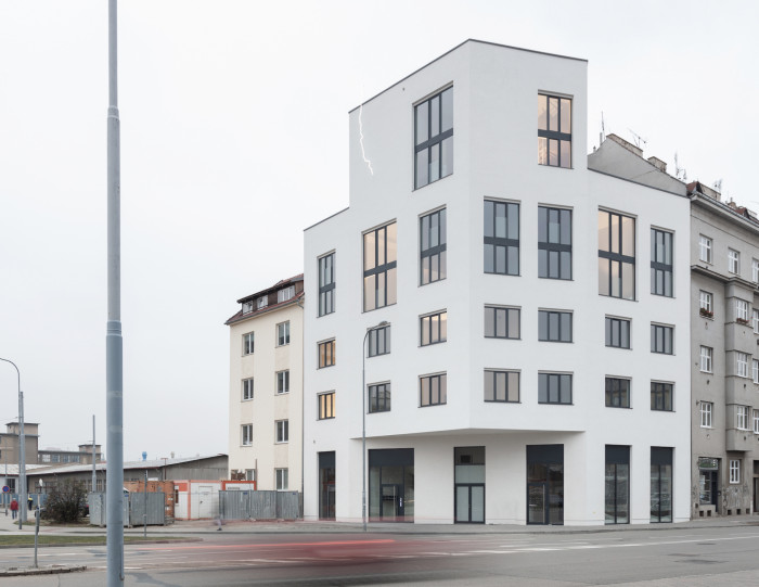 Bytový dům s lofty a bleskem v Brně, Chybik + Kristof Architects & Urban Designers, výřez fotografie