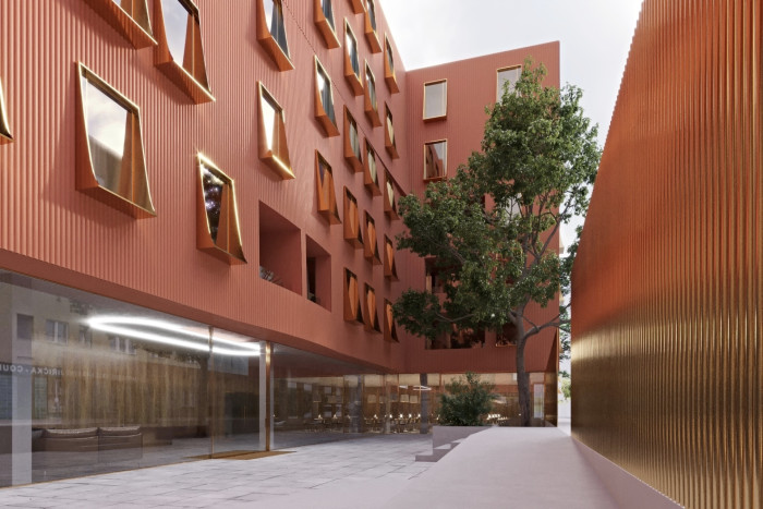 Rezidence U Milosrdných na Starém Městě v Praze od architektonické kanceláře Fránek Architects