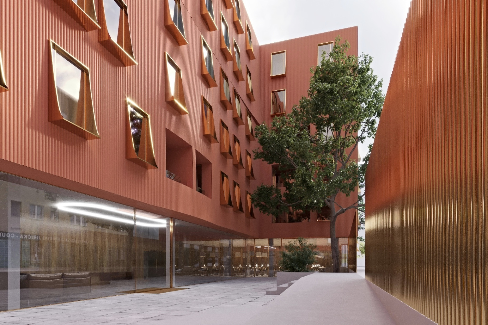 Rezidence U Milosrdných na Starém Městě v Praze od architektonické kanceláře Fránek Architects