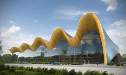 Symbolem nové verze ARCHICADu 23 je Centrum moderní gymnastiky Iriny Winer-Usmanovové v Lužnikách v Moskvě (CPU PRIDE www.prideproject.pro)