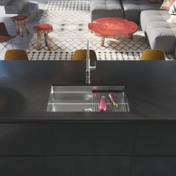 Nerezový dřez Box Pro se spodní montáží