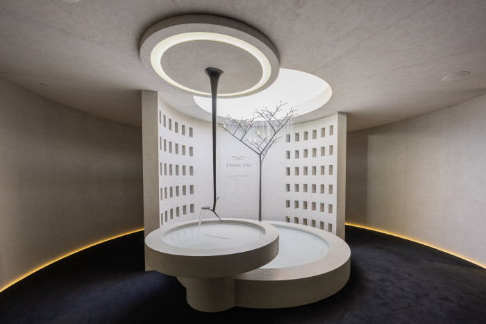 Aqua Tree jako součást nové kolekce GROHE SPA, představené na Milan Design Weeku.