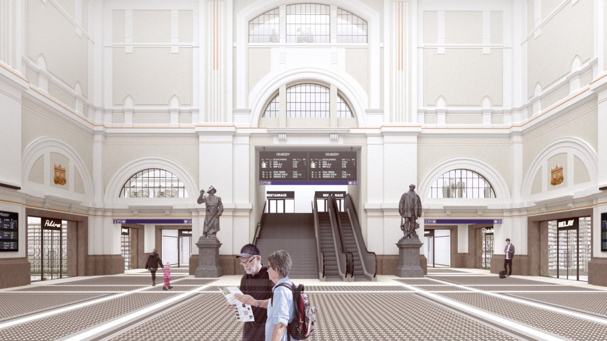 Interiéry plzeňského hlavního nádraží prochází rekonstrukcí podle ateliéru A8000, která vrátí život do nevyužívaných prostor.