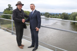 Architekt Josef Pleskot a starosta městské části Praha 16 Karel Hanzlík