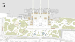 1. místo - Henning Larse Architects A/S + Ramboll: Půdorys 1.PP