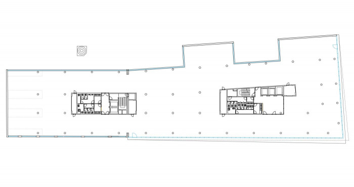 FIVE, půdorys 3NP, QARTA architektura