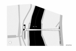 Pešia a cyklistická lávka SK_PL, situace, zerozero