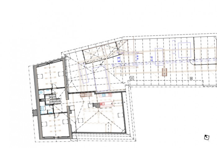 Obnova Bízkova válcového mlýna, Jirsa Architekti, půdorys 3NP