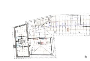 Obnova Bízkova válcového mlýna, Jirsa Architekti, půdorys 3NP