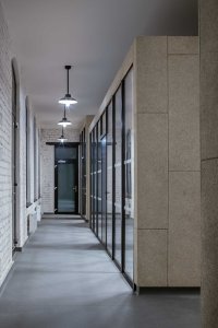 Pohled do interiéru komunitního centra (Komunitní centrum ve Strakonicích, Ateliér VAS)