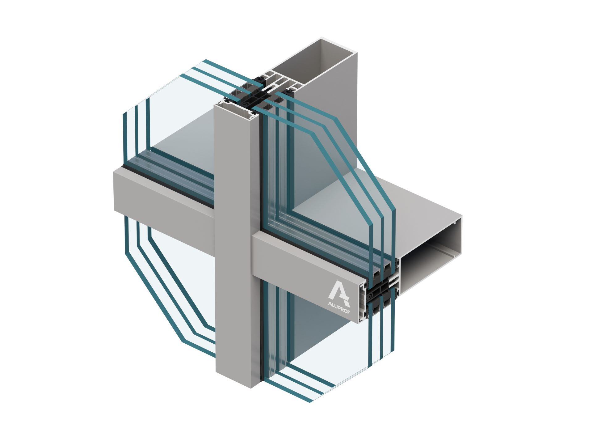 Sloupko-příčková fasáda s vysokou tepelnou izolací MB-MT50N