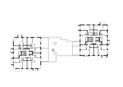 Architekti Šebo Lichý & Drahan Petrovič, Polyfunkčný objekt Nový Háj, půdorys 3. NP - foto