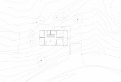 Červený dům z betonu v Lillehammeru, Sanden + Hodnekvam Architects, půdroys 3NP