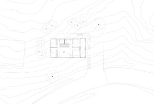Červený dům z betonu v Lillehammeru, Sanden + Hodnekvam Architects, půdroys 3NP