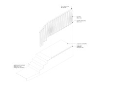 Výkres schodiště (Vinařství Kolby v Pouzdřanech, ORA)