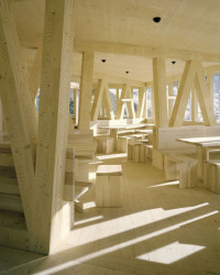 Horská chata Monte Rosa, Švýcarsko, jídelna - foto