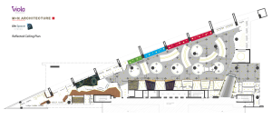 M+N Architecture, Viola Communications Office, materiálové schéma stropů - foto