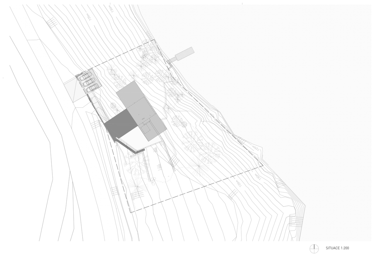 Uhlík architekti, Vila Frýdava, situace – foto