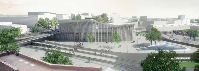 Budoucnost centra Brna: (designed by) Erick van Egeraat (NL) // postup do 2. kola - foto