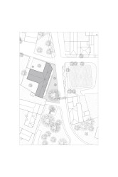 Situace - Obecní dům v Dřísech, BY architects