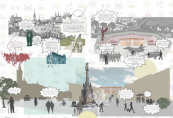 Výstava využití olomouckého opevnění od studentů brněnské architektury.