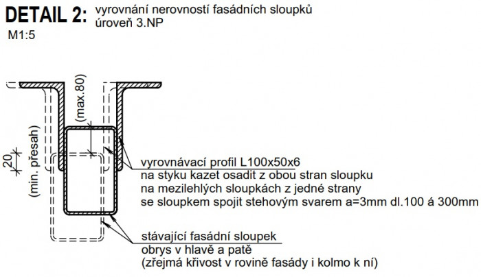 Pohled západní - detail