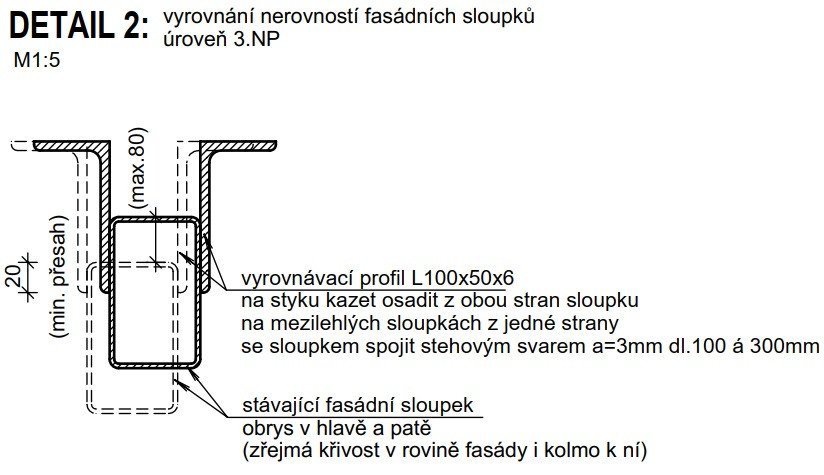 Pohled západní - detail