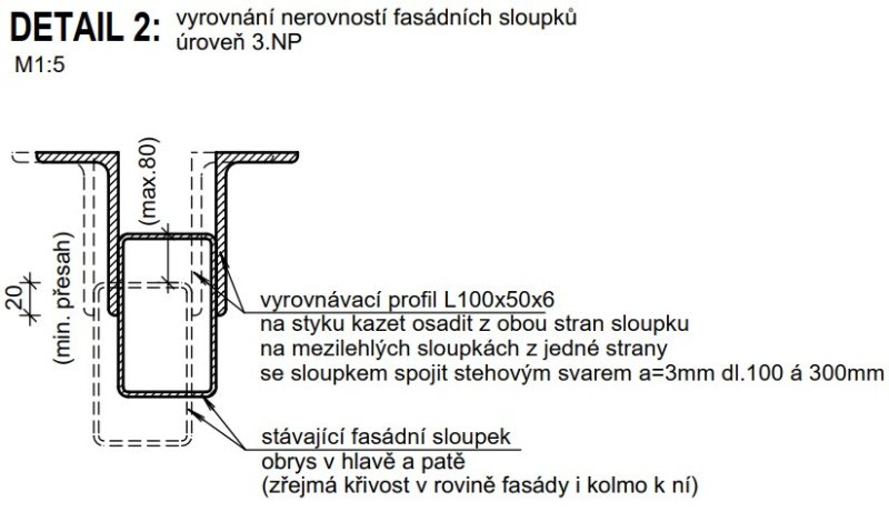 Pohled západní - detail