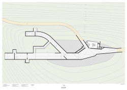 Saya Park, půdorys uměleckého pavilonu, Alváro Siza, Carlos Castanheira