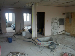 No Architects, Byt s pracovnou, stav během rekonstrukce – foto