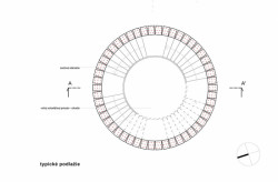 H3T architekti, Vyhliadková veža na Dubni, půdorys typického podlaží // odměna bez určení pořadí – foto