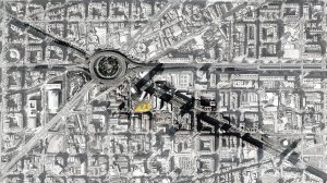 Esteve Bonell, Josep Maria Gil, peris+toral.arquitectes, kolektivní bydlení pro seniory a zdravotní středisko v Barceloně, situace