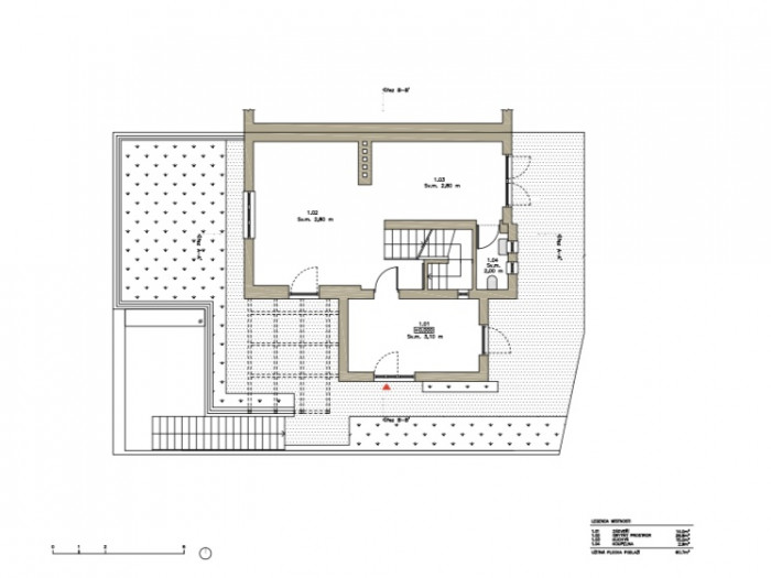 Pražská kancelář, Studio RAKETOPLÁN, půdorys 1NP