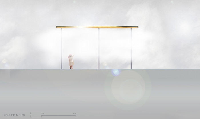 Kašna na Karlově náměstí v Třebíči, pohled, H3T Architekti