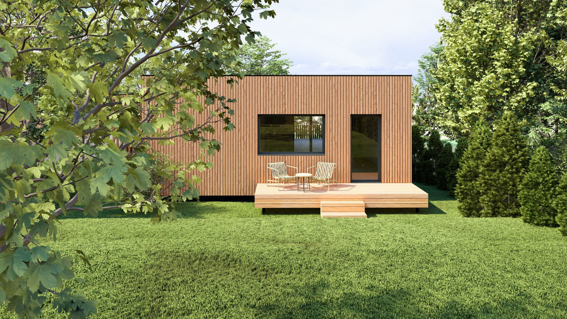 Dřevostavba k pronájmu vyminEK Sleep & Buy od Eko Modular