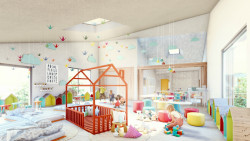 Školka v Českém Brodě, vizualizace, MS Architekti