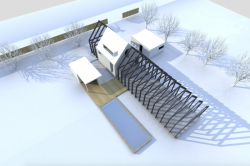 Novostavba rodinného domu, Caraa, vizualizace