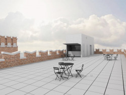 Adaptace obilného sila pro Nadaci Automatické mlýny od studia Prokš Přikryl architekti - střecha