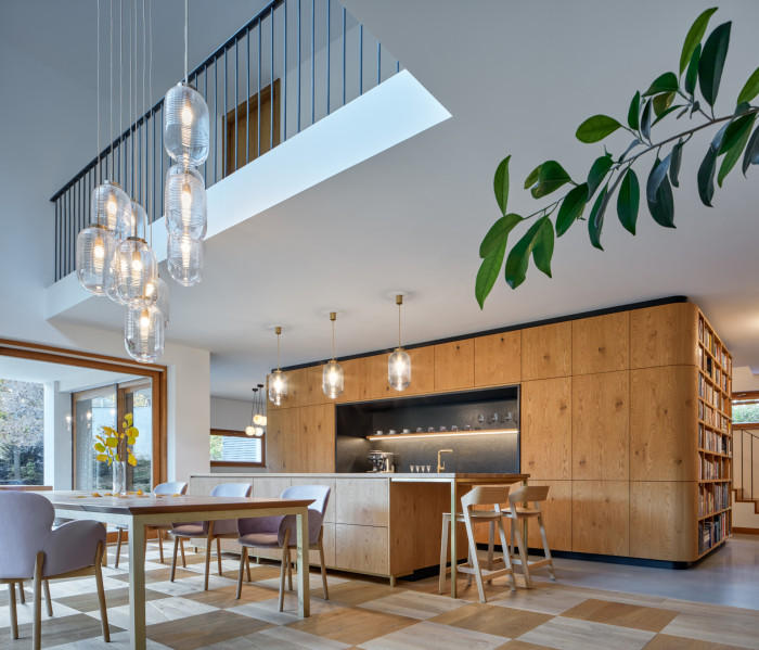 Interiéry vily v Klánovicích od KURZ architects