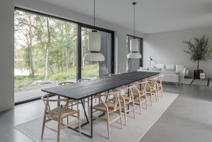 Nedaleko švédského Göteborgu stojí Villa Jägersro. V ní si mladá rodinu užívá výhledů na jezero a okolní přírodu.