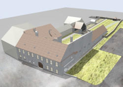 Úprava bývalé fary ve Chvalšinách na zařízení pro  pobyty osob s poruchami autistického spektra, 4DS - vizualizace