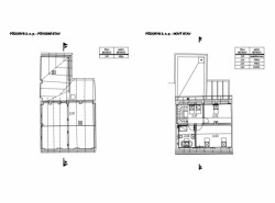 Rekonstrukce rodinného domu Chotutice, 2xpa, půdorys 2NP