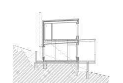 3+1 architekti, RD Vaňov, řez příčný – foto