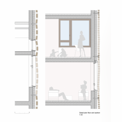 Buzzi Studio di Architettura, Cà Bugnada, detail fasády – foto