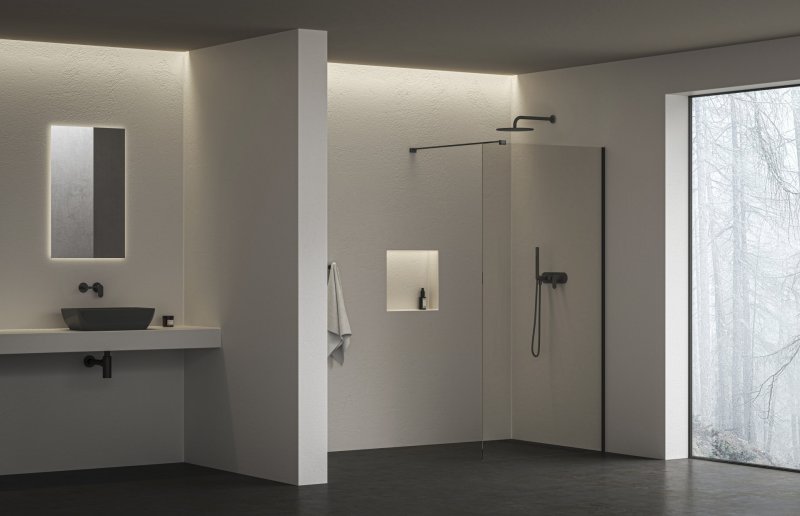Sprchový kout Walk-In od RAVAKu v modelu Walk-In Air.