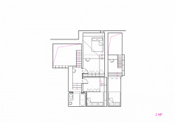 RK 29, BY architects/ MgA. Markéta Zdebská, Ing. arch. Marek Žáček, půdorys 2NP