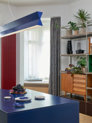 Kuchyně s jídelnou (Byt na Starém Městě; Facha architekti)