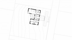 Bungalov s krytým stáním, Pržno, Master Design, půdorys