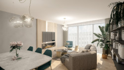 Vizualizace obývacího pokoje