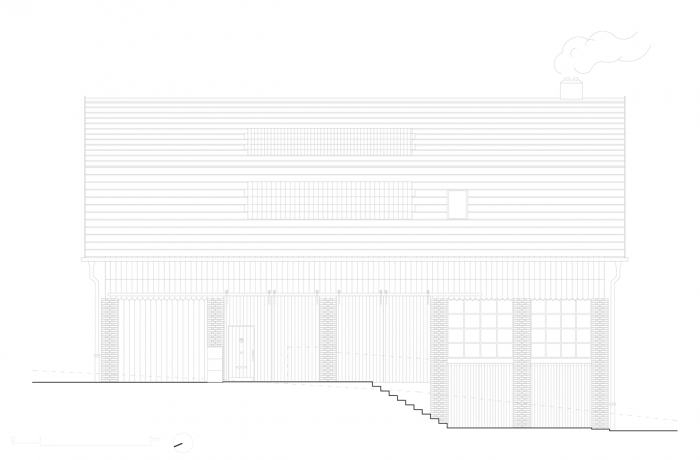 Studio Raketoplán, Stodola Benešov, pohled západní – foto